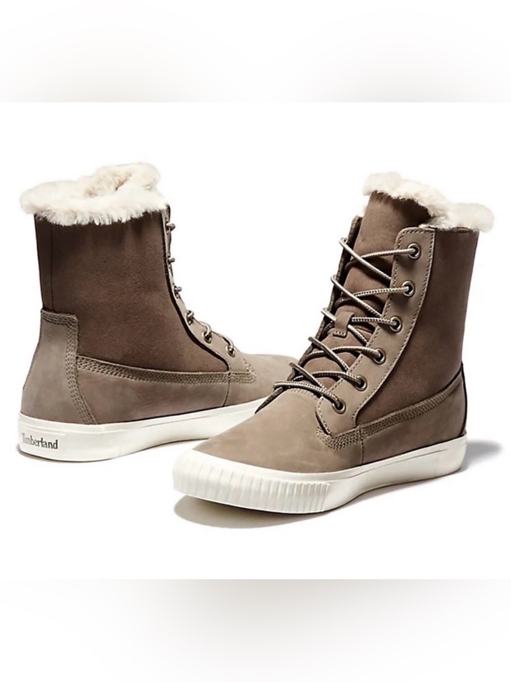Timberland Skyla Bay Fleece Fold-Down Fur Lined Warm Lace Up Women’s Size 10